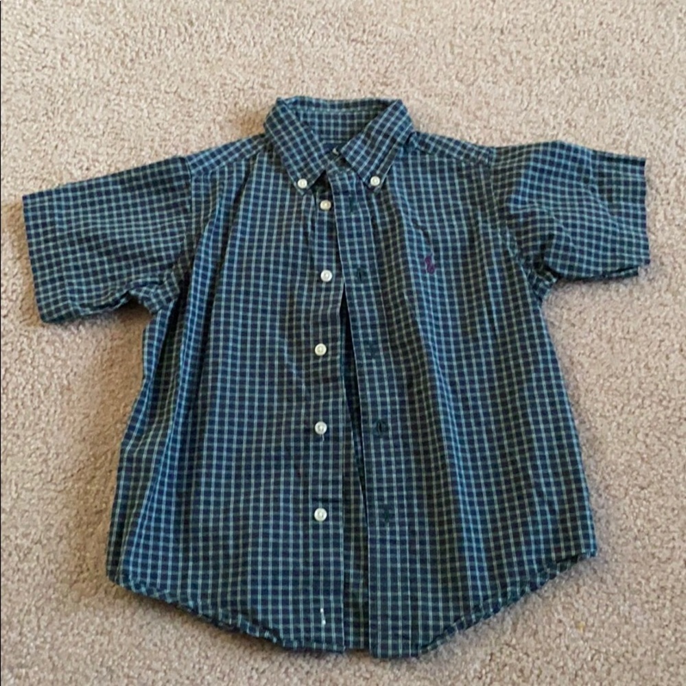 Kids Ralph Lauren Button Down Short Sleeve Shirt